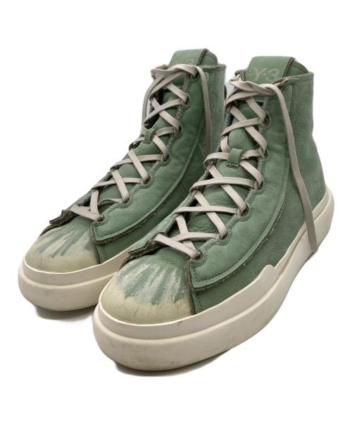 Y-3（ワイスリー）Y-3 (ワイスリー) NIZZA HIGH/ハイカットスニーカー グリーン サイズ:US10　（28cm）の古着・服飾アイテム