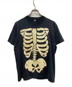 SCREEN STARSスクリーンズスターズ）の古着「80sボーンプリントTシャツ」｜ブラック