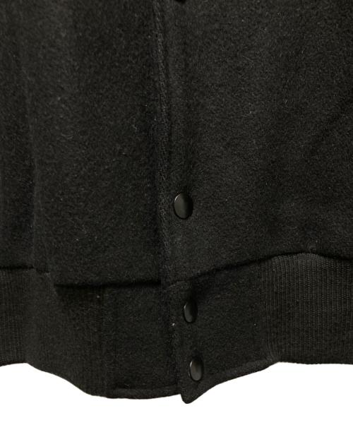 wear&tear（-）WEAR&TEAR (-) レザー切替スタジャン ブラック サイズ:XLの古着・服飾アイテム