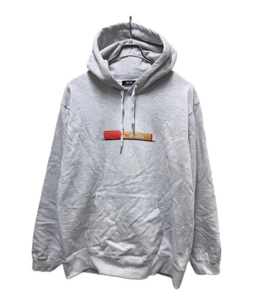 SILAS（サイラス）SILAS (サイラス) HAND FLARE SWEAT HOODIE グレー サイズ:XLの古着・服飾アイテム