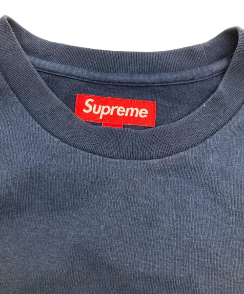 SUPREME（シュプリーム）Supreme (シュプリーム) Twill Applique S/S Top ネイビー サイズ:Lの古着・服飾アイテム