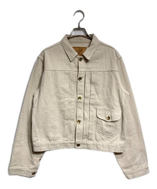 ATLAST & CO（アットラスト）ATLAST & CO (アットラスト) デニムトラッカージャケット ホワイト サイズ:40の古着・服飾アイテム