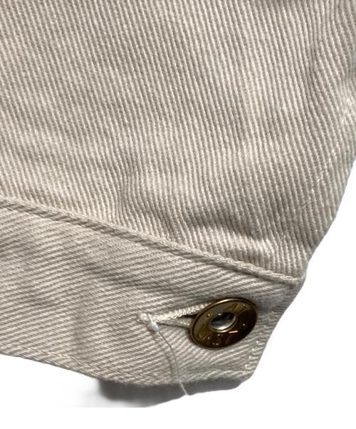 ATLAST & CO（アットラスト）ATLAST & CO (アットラスト) デニムトラッカージャケット ホワイト サイズ:40の古着・服飾アイテム