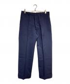 ATLAST & COアットラスト）の古着「ヘリンボーンウールトラウザー/Herringbone wool trousers」｜ネイビー