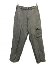 stussy（ステューシー）の古着「90s ハウンドトゥースカーゴパンツ」｜ブラック×ホワイト