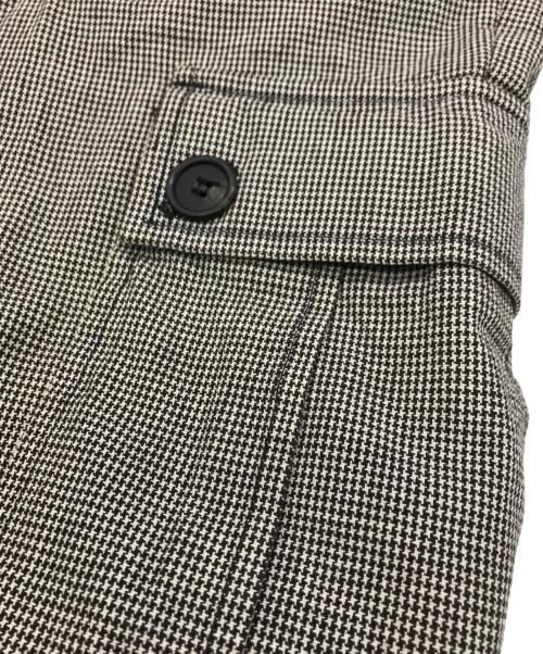 stussy（ステューシー）stussy (ステューシー) 90s ハウンドトゥースカーゴパンツ ブラック×ホワイト サイズ:30の古着・服飾アイテム
