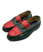 kenfordケンフォード）の古着「コインローファー」｜レッド×グリーン