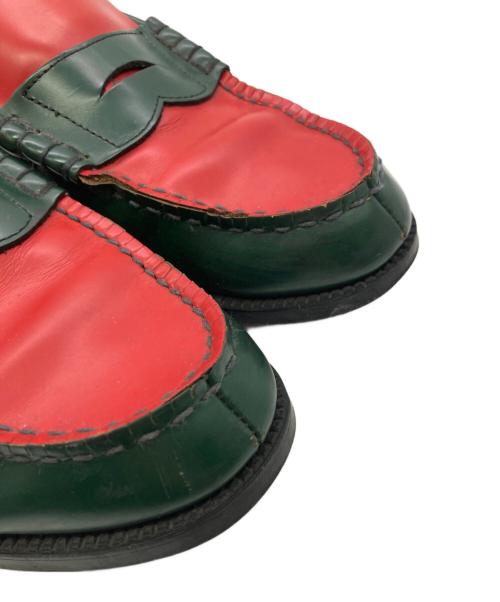 kenford（ケンフォード）kenford (ケンフォード) コインローファー レッド×グリーン サイズ:26.5cmの古着・服飾アイテム