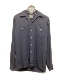 KELLY KLOTH by CISCO（ケリークロスバイシスコ）の古着「60s レーヨンギャバループカラーシャツ」｜グレー