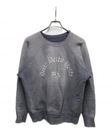 USED（ユーズド）の古着「ラグランスウェット」｜ネイビー