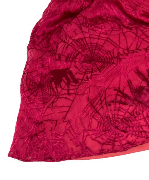 Hysteric Glamour（ヒステリックグラマー）Hysteric Glamour (ヒステリックグラマー) シルクブレンドスパイダーキャミソールワンピース ピンク サイズ:Freeの古着・服飾アイテム