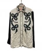 USEDユーズド）の古着「ウエスタンレーヨンギャバシャツ」｜ホワイト