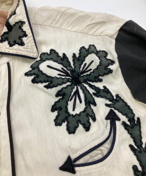 USED（ユーズド）USED (ユーズド) ウエスタンレーヨンギャバシャツ ホワイト サイズ:-の古着・服飾アイテム