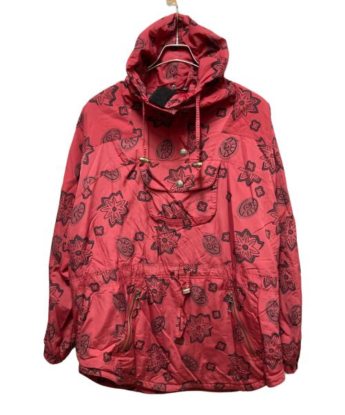 L.L.Bean（エルエルビーン）L.L.Bean (エルエルビーン) バンダナ柄パデットナイロンアノラックパーカー レッド サイズ:Ｌの古着・服飾アイテム