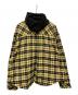 PROJECT G/R (プロジェクト ジーアール) リバーシブルフーディチェックシャツ ブラック×イエロー サイズ:３：23000円