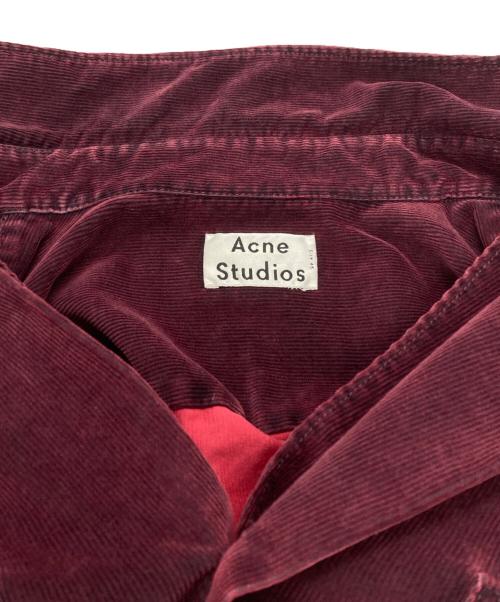 Acne studios（アクネ ストゥディオス）Acne studios (アクネ ストゥディオス) OVERSIZED CORDUROY SHIRT/オーバーサイズドコーデュロイシャツ ボルドー サイズ:46の古着・服飾アイテム