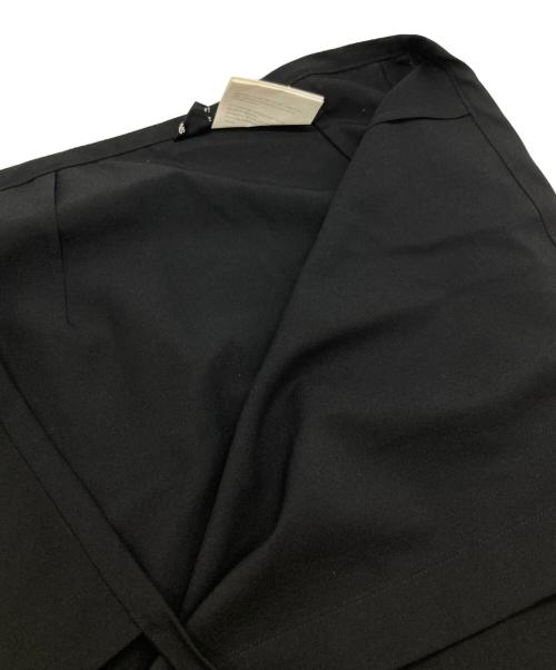 tricot COMME des GARCONS（トリココムデギャルソン）tricot COMME des GARCONS (トリココムデギャルソン) ウールサージラップスカート/Wool Skirt ブラック サイズ:Sの古着・服飾アイテム