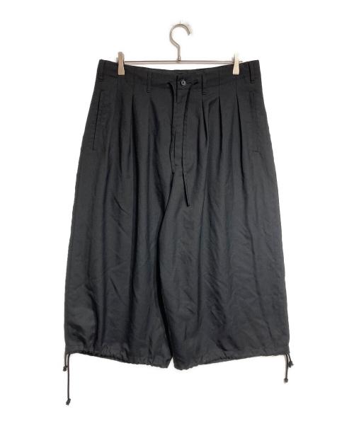 GROUND Y（グラウンドワイ）GROUND Y (グラウンドワイ) T/W Gabardine Balloon Pants/ギャバジンバルーンパンツ ブラック サイズ:３の古着・服飾アイテム