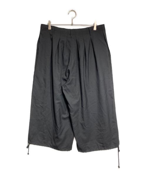 GROUND Y（グラウンドワイ）GROUND Y (グラウンドワイ) T/W Gabardine Balloon Pants/ギャバジンバルーンパンツ ブラック サイズ:３の古着・服飾アイテム