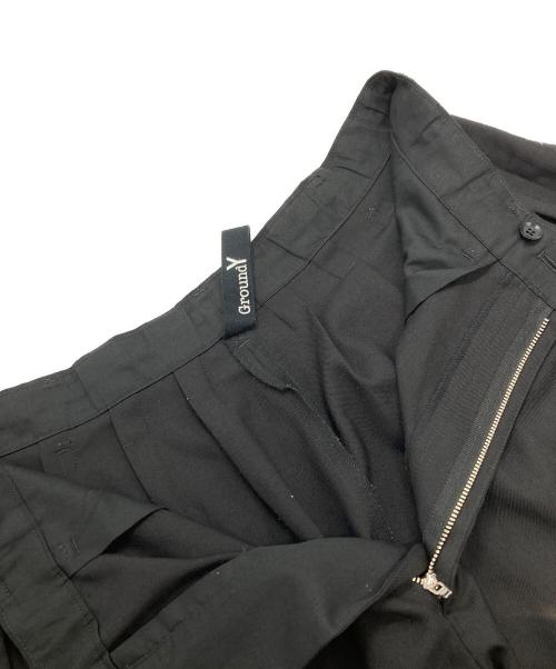 GROUND Y（グラウンドワイ）GROUND Y (グラウンドワイ) T/W Gabardine Balloon Pants/ギャバジンバルーンパンツ ブラック サイズ:３の古着・服飾アイテム