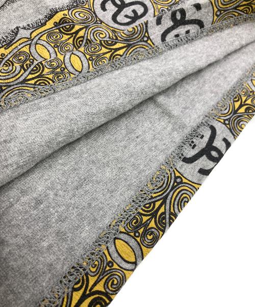 stussy women（ステューシーウィメン）Stussy Women (ステューシーウィメン) ココマークストライプスカート グレー サイズ:Sの古着・服飾アイテム