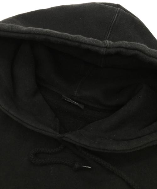 stussy（ステューシー）stussy (ステューシー) ロゴプリントフーディー ブラック サイズ:Sの古着・服飾アイテム