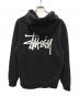 stussy (ステューシー) ロゴプリントフーディー ブラック サイズ:S：8000円