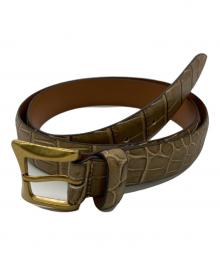 D'AMICO（ダミコ）の古着「クロコベルト」｜ブラウン