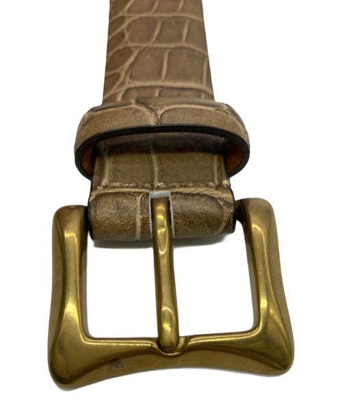 D'AMICO（ダミコ）D'AMICO (ダミコ) クロコベルト ブラウンの古着・服飾アイテム