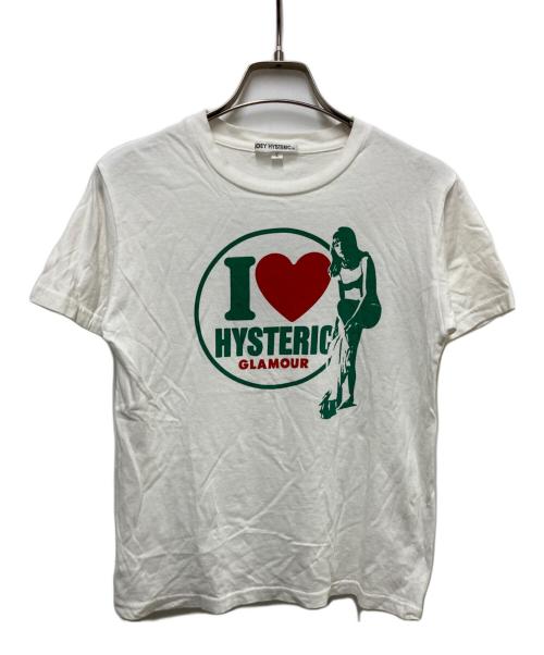 JOEY HYSTERIC（ジョーイ ヒステリック）JOEY HYSTERIC (ジョーイ ヒステリック) ラブロゴTEE ホワイト サイズ:Lの古着・服飾アイテム