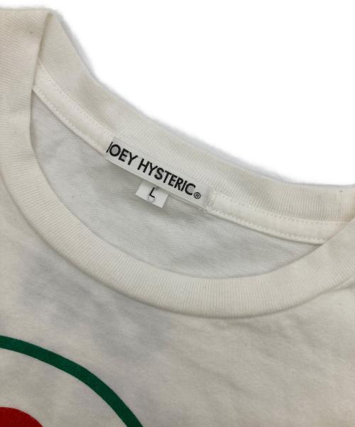 JOEY HYSTERIC（ジョーイ ヒステリック）JOEY HYSTERIC (ジョーイ ヒステリック) ラブロゴTEE ホワイト サイズ:Lの古着・服飾アイテム