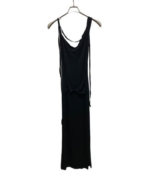 THERED THREAD（ザ・レッド・スレッド）THERED THREAD (ザ・レッド・スレッド) S twist asymmetric dress ブラック サイズ:Freeの古着・服飾アイテム