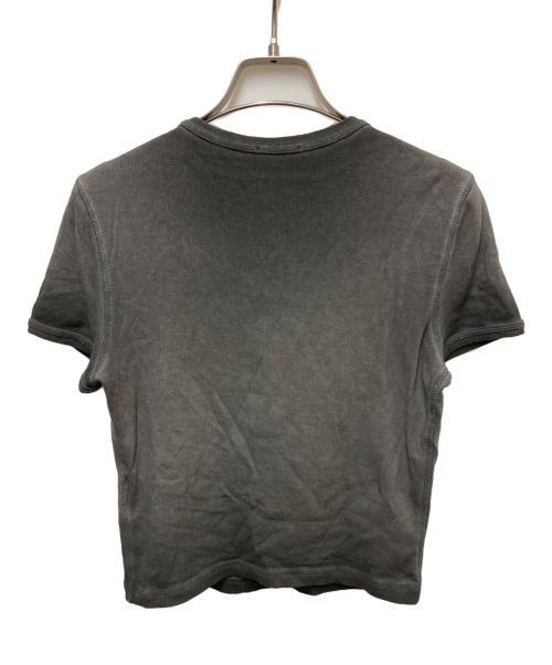 DIESEL（ディーゼル）DIESEL (ディーゼル) T-ELE ハートロゴリブカットソー グレー サイズ:Sの古着・服飾アイテム