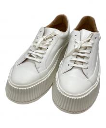 JIL SANDER（ジルサンダー）の古着「プラットフォームスニーカー」｜ホワイト