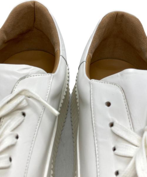 JIL SANDER（ジルサンダー）JIL SANDER (ジルサンダー) プラットフォームスニーカー ホワイト サイズ:45の古着・服飾アイテム