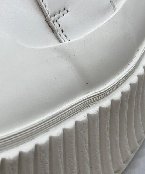 JIL SANDER（ジルサンダー）JIL SANDER (ジルサンダー) プラットフォームスニーカー ホワイト サイズ:45の古着・服飾アイテム