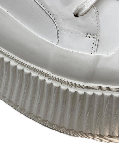 JIL SANDER（ジルサンダー）JIL SANDER (ジルサンダー) プラットフォームスニーカー ホワイト サイズ:45の古着・服飾アイテム