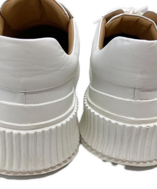 JIL SANDER（ジルサンダー）JIL SANDER (ジルサンダー) プラットフォームスニーカー ホワイト サイズ:45の古着・服飾アイテム