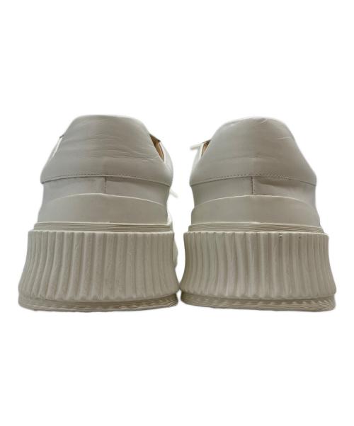 JIL SANDER（ジルサンダー）JIL SANDER (ジルサンダー) プラットフォームスニーカー ホワイト サイズ:45の古着・服飾アイテム