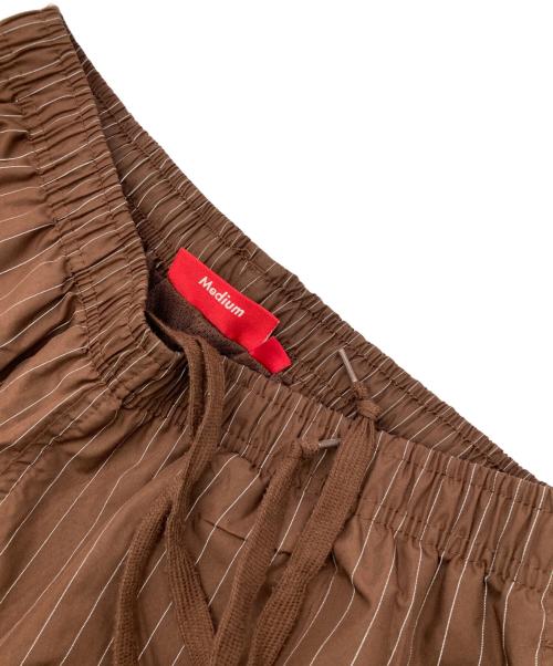 SUPREME（シュプリーム）SUPREME (シュプリーム) Reflective Pinstripe Track Pant ブラウン サイズ:Ｍの古着・服飾アイテム