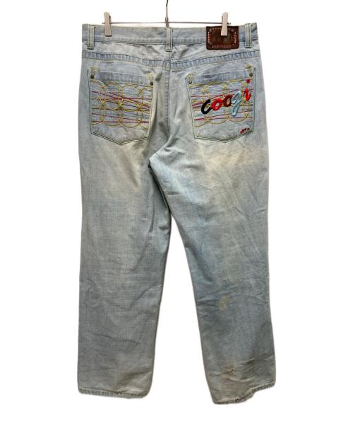 Coogi（クージー）Coogi (クージー) 刺繍バギーデニムパンツ インディゴ サイズ:38の古着・服飾アイテム