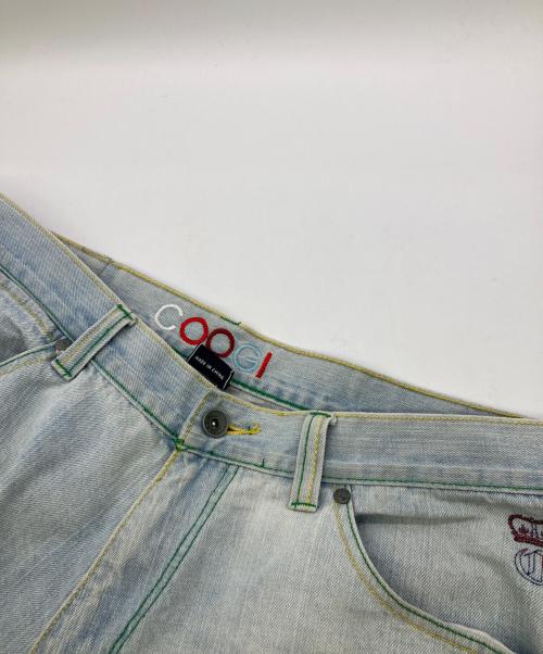 Coogi（クージー）Coogi (クージー) 刺繍バギーデニムパンツ インディゴ サイズ:38の古着・服飾アイテム