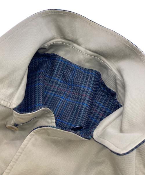 Aquascutum（アクアスキュータム）Aquascutum (アクアスキュータム) リバーシブルステンカラーコート グレー×ベージュ サイズ:不明の古着・服飾アイテム