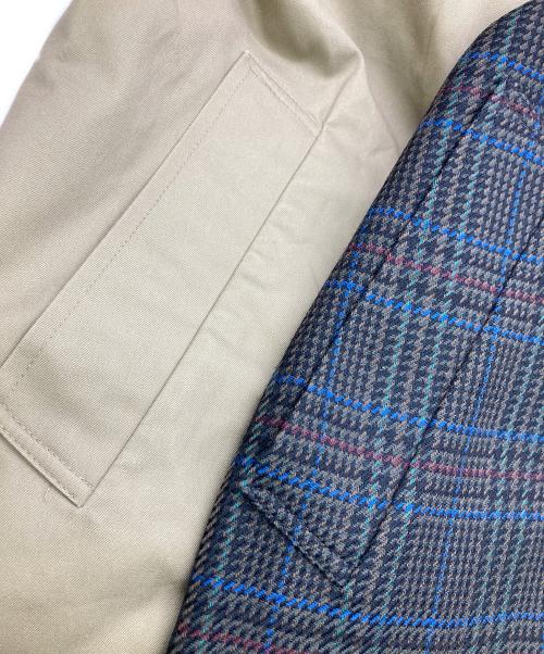 Aquascutum（アクアスキュータム）Aquascutum (アクアスキュータム) リバーシブルステンカラーコート グレー×ベージュ サイズ:不明の古着・服飾アイテム