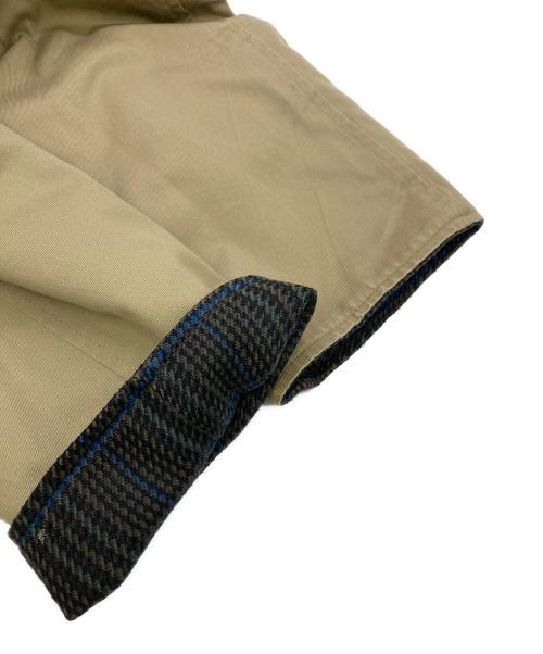 Aquascutum（アクアスキュータム）Aquascutum (アクアスキュータム) リバーシブルステンカラーコート グレー×ベージュ サイズ:不明の古着・服飾アイテム