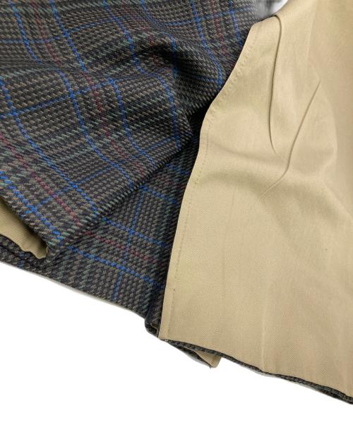 Aquascutum（アクアスキュータム）Aquascutum (アクアスキュータム) リバーシブルステンカラーコート グレー×ベージュ サイズ:不明の古着・服飾アイテム