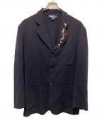 POLO RALPH LAURENポロ・ラルフローレン）の古着「ウールレーヨンジャケット」｜ネイビー