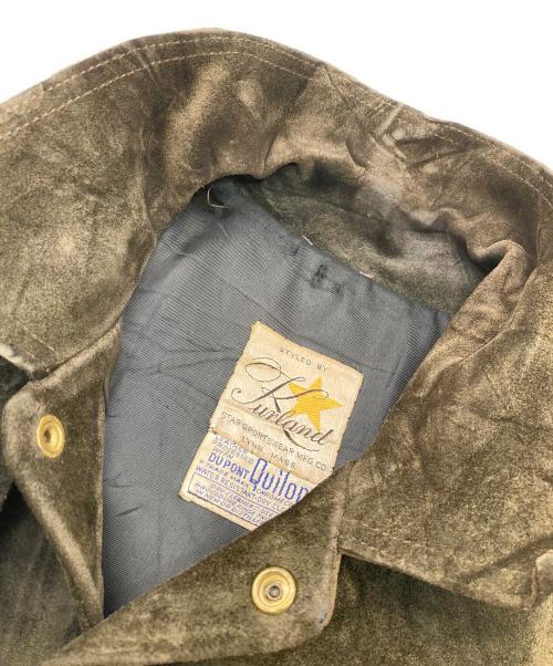 KURLAND（クールランド）KURLAND (クールランド) スウェードトラッカージャケット カーキ サイズ:-の古着・服飾アイテム
