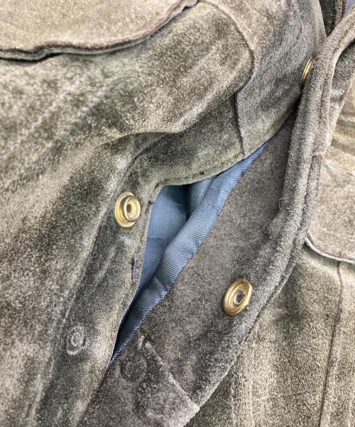 KURLAND（クールランド）KURLAND (クールランド) スウェードトラッカージャケット カーキ サイズ:-の古着・服飾アイテム