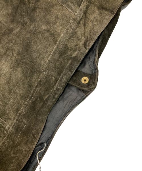 KURLAND（クールランド）KURLAND (クールランド) スウェードトラッカージャケット カーキ サイズ:-の古着・服飾アイテム